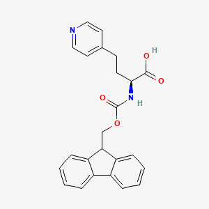 molecular formula C24H22N2O4 B1447457 (S)-2-(9H-Fluoren-9-ylmethoxycarbonylamino)-4-pyridin-4-YL-butyric acid CAS No. 273222-04-1