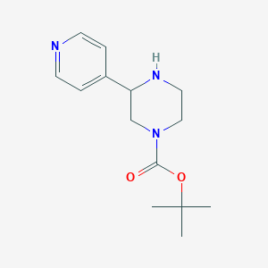molecular formula C14H21N3O2 B1447462 Tert-butyl 3-(pyridin-4-YL)piperazine-1-carboxylate CAS No. 886771-14-8
