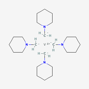 molecular formula C24H48N4V B14474630 Vanadium(4+) tetrakis[(piperidin-1-yl)methanide] CAS No. 65367-10-4