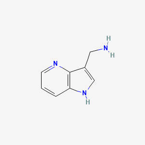 molecular formula C8H9N3 B1447465 (1H-Pyrrolo[3,2-B]pyridin-3-YL)methanamine CAS No. 1196145-18-2