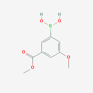 molecular formula C9H11BO5 B1447467 (3-甲氧基-5-(甲氧羰基)苯基)硼酸 CAS No. 1048330-11-5