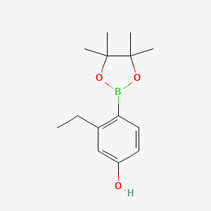 3-Ethyl-4-(4,4,5,5-tetramethyl-1,3,2-dioxaborolan-2-YL)phenol