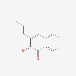 molecular formula C13H12O2 B144747 3-Propylnaphthalene-1,2-dione CAS No. 129113-06-0