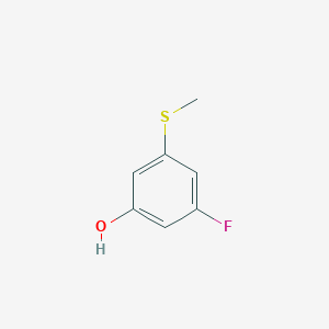 molecular formula C7H7FOS B1447471 3-Fluoro-5-(methylthio)phenol CAS No. 1243456-31-6