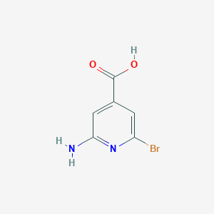 molecular formula C6H5BrN2O2 B1447474 2-Amino-6-bromo-4-pyridinecarboxylic acid CAS No. 1060811-29-1