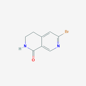 molecular formula C8H7BrN2O B1447475 6-Bromo-3,4-dihydro-2,7-naphthyridin-1(2H)-one CAS No. 1260670-07-2