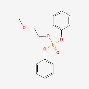 molecular formula C15H17O5P B14474756 2-Methoxyethyl diphenyl phosphate CAS No. 65444-10-2