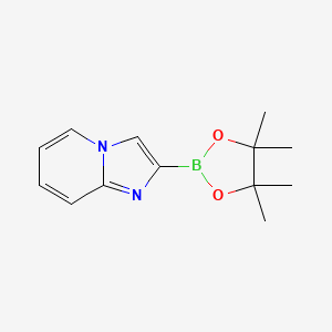 molecular formula C13H17BN2O2 B1447478 2-(Tetramethyl-1,3,2-dioxaborolan-2-yl)imidazo[1,2-a]pyridine CAS No. 2096459-08-2