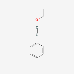 molecular formula C11H12O B14474781 1-(Ethoxyethynyl)-4-methylbenzene CAS No. 67500-32-7