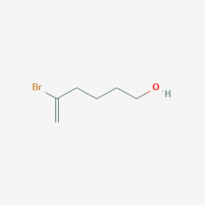 molecular formula C6H11BrO B14474784 5-Bromohex-5-en-1-ol CAS No. 69441-76-5