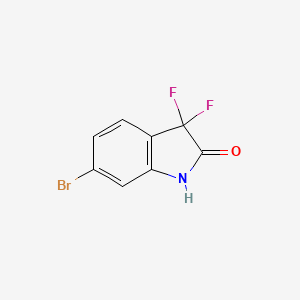 molecular formula C8H4BrF2NO B1447479 6-Bromo-3,3-difluoroindolin-2-one CAS No. 1393532-37-0