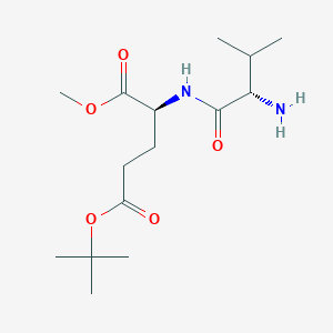 molecular formula C15H28N2O5 B14474790 5-tert-Butyl 1-methyl L-valyl-L-glutamate CAS No. 65895-25-2