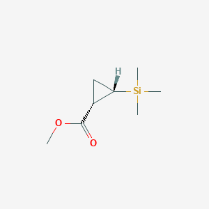 molecular formula C8H16O2Si B14474792 Methyl cis-2-trimethylsilyl-cyclopropane-1-carboxylate CAS No. 65108-77-2
