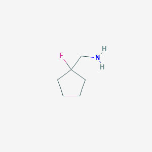 molecular formula C6H12FN B1447480 (1-Fluorocyclopentyl)methanamine CAS No. 1463052-83-6