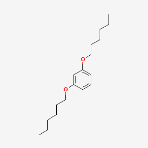 molecular formula C18H30O2 B14474809 1,3-Bis(hexyloxy)benzene CAS No. 67685-82-9