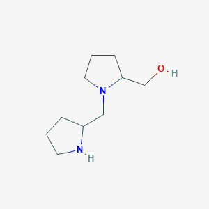 molecular formula C10H20N2O B1447483 [1-(Pyrrolidin-2-ylmethyl)pyrrolidin-2-yl]methanol CAS No. 1375987-06-6