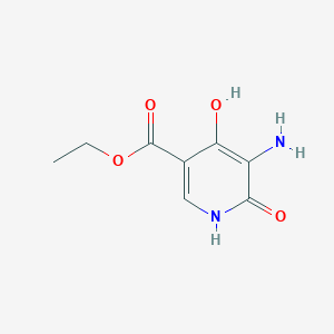molecular formula C8H10N2O4 B1447485 Ethyl 5-amino-4,6-dihydroxynicotinate CAS No. 1820639-56-2