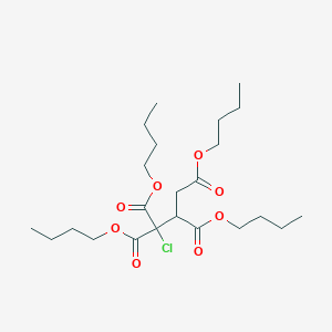 molecular formula C23H39ClO8 B14474862 Tetrabutyl 1-chloropropane-1,1,2,3-tetracarboxylate CAS No. 69425-32-7