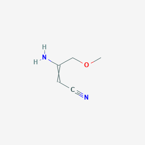molecular formula C5H8N2O B1447493 3-Amino-4-methoxybut-2-enenitrile CAS No. 168686-01-9