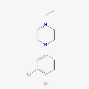 1-(4-Bromo-3-chlorophenyl)-4-ethylpiperazine