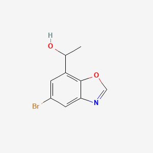 1-(5-Bromo-1,3-benzoxazol-7-yl)ethan-1-ol