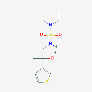 Ethyl({[2-hydroxy-2-(thiophen-3-yl)propyl]sulfamoyl})methylamine