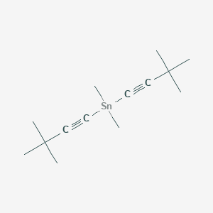 molecular formula C14H24Sn B14475124 Bis(3,3-dimethylbut-1-yn-1-yl)(dimethyl)stannane CAS No. 65886-44-4