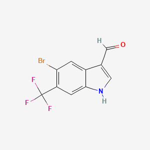 5-bromo-6-(trifluoromethyl)-1H-indole-3-carbaldehyde