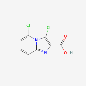molecular formula C8H4Cl2N2O2 B1447523 3,5-Dichloroimidazo[1,2-a]pyridine-2-carboxylic acid CAS No. 1227954-34-8