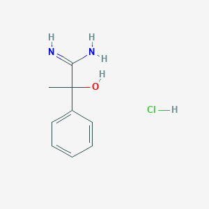 molecular formula C9H13ClN2O B1447525 2-羟基-2-苯基丙酰胺盐酸盐 CAS No. 92442-87-0