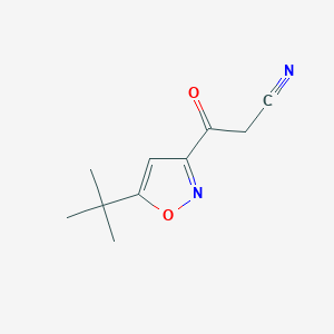 molecular formula C10H12N2O2 B1447526 3-(5-tert-Butyl-isoxazol-3-yl)-3-oxo-propionitrile CAS No. 1423915-00-7