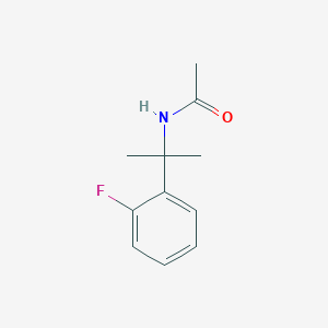 molecular formula C11H14FNO B1447527 N-[2-(2-Fluorophenyl)propan-2-yl]acetamide CAS No. 1420800-24-3