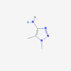 molecular formula C4H8N4 B1447528 dimethyl-1H-1,2,3-triazol-4-amine CAS No. 1461713-95-0