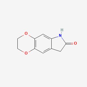 molecular formula C10H9NO3 B1447533 2H,3H,6H,7H,8H-[1,4]dioxino[2,3-f]indol-7-one CAS No. 1216180-86-7