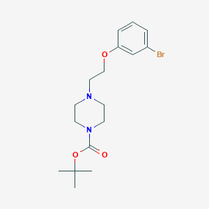 molecular formula C17H25BrN2O3 B1447535 Tert-butyl 4-(2-(3-bromophenoxy)ethyl)piperazine-1-carboxylate CAS No. 1227954-64-4