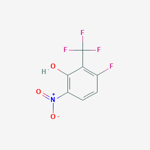 molecular formula C7H3F4NO3 B1447538 6-Fluoro-2-hydroxy-3-nitrobenzotrifluoride CAS No. 1440535-08-9