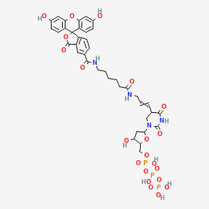 molecular formula C39H43N4O21P3 B1447540 荧光素-12-dUTP CAS No. 214154-36-6