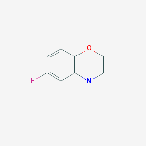 molecular formula C9H10FNO B1447541 6-Fluoro-4-methyl-2,3-dihydro-1,4-benzoxazine CAS No. 1267334-42-8