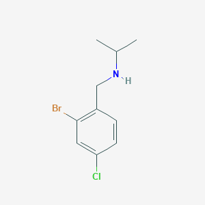 molecular formula C10H13BrClN B1447542 [(2-Bromo-4-chlorophenyl)methyl](propan-2-yl)amine CAS No. 1515250-53-9