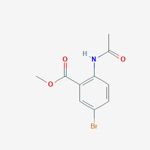 molecular formula C10H10BrNO3 B144755 Methyl 2-acetamido-5-bromobenzoate CAS No. 138825-96-4