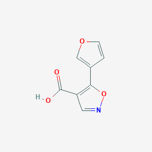 molecular formula C8H5NO4 B1447552 5-(Furan-3-yl)-1,2-oxazole-4-carboxylic acid CAS No. 1540898-58-5