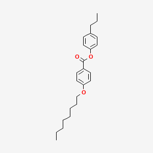molecular formula C24H32O3 B14475533 4-Propylphenyl 4-(octyloxy)benzoate CAS No. 65553-43-7