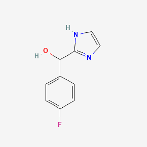 molecular formula C10H9FN2O B1447555 (4-fluorophenyl)(1H-imidazol-2-yl)methanol CAS No. 1461705-00-9