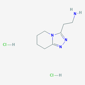2-{5H,6H,7H,8H-[1,2,4]triazolo[4,3-a]pyridin-3-yl}ethan-1-amine dihydrochloride