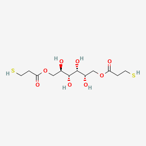 molecular formula C12H22O8S2 B14475666 D-Glucitol, 1,6-bis(3-mercaptopropanoate) CAS No. 68928-46-1