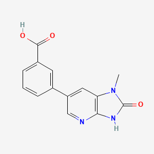 3-{1-methyl-2-oxo-1H,2H,3H-imidazo[4,5-b]pyridin-6-yl}benzoic acid