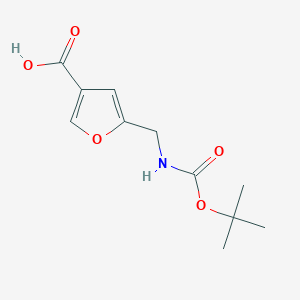 5-({[(Tert-butoxy)carbonyl]amino}methyl)furan-3-carboxylic acid