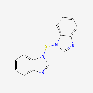 molecular formula C14H10N4S B14475693 1,1'-Sulfanediylbis(1H-benzimidazole) CAS No. 65952-73-0