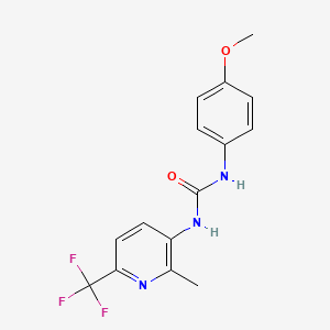 N-(4-Methoxyphenyl)-N'-[2-methyl-6-(trifluoromethyl)pyridin-3-yl]urea