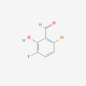 molecular formula C7H4BrFO2 B1447579 6-Bromo-3-fluoro-2-hydroxybenzaldehyde CAS No. 1236079-57-4